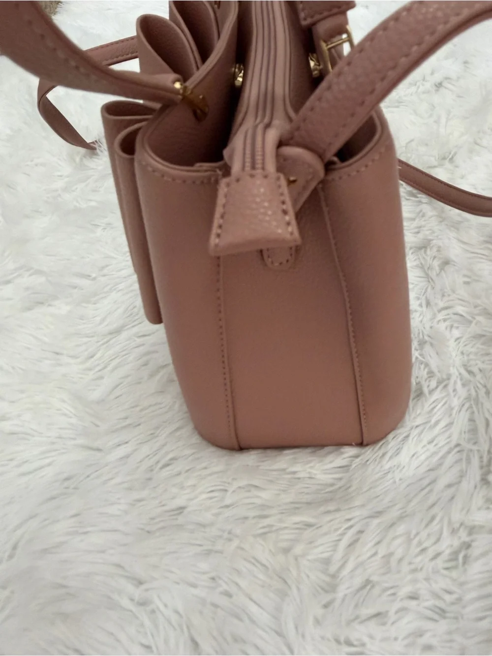 Grossi New York Mauve Bow Handbag / Crossbody-NWOT